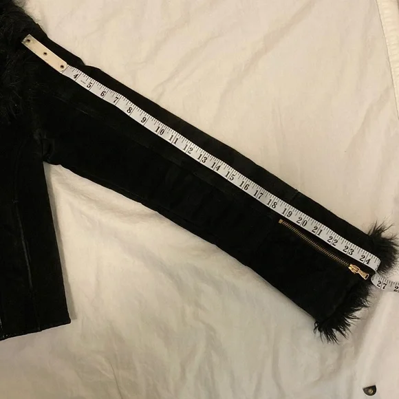 Baby Phat Black Leather Jacket with Faux Fur - Picture 13 of 15
